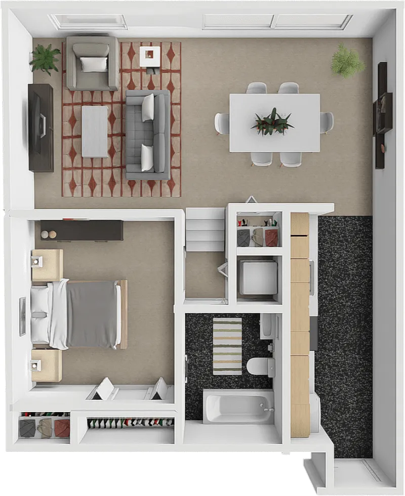 Floor plan Lecturn Loft - West Tech Terrace - Bookworms Retre