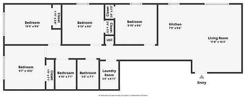 Floor plan 4 Bedrooms - Front