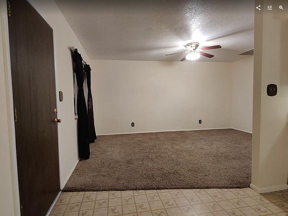 Living room viewed from the kitchen