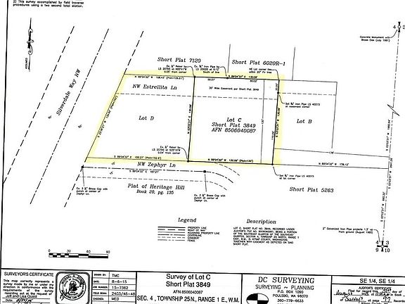 Lot D has units 1825 & 1827, Lot C has units 1817 & 1819