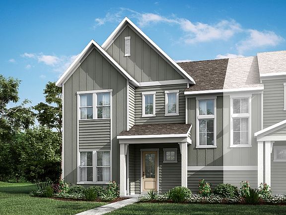 Mayes Hall Plan 5- Paired Villa- Exterior Rendering- Elevation A