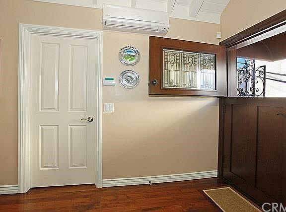 Entry into upstairs office or residential space.