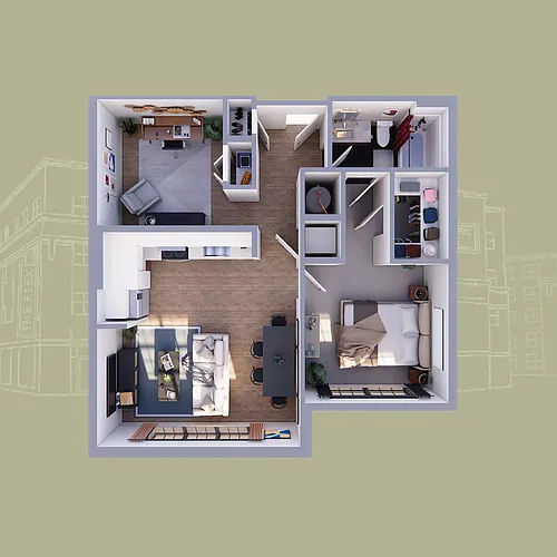 Floor plan C01-A1/1: The Schideler
