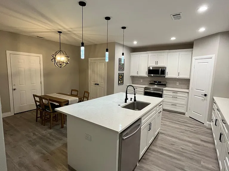 Large kitchen island