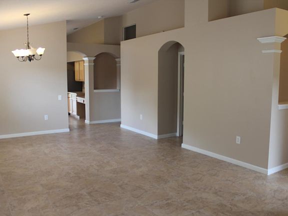 Living room and dining room when you walk in