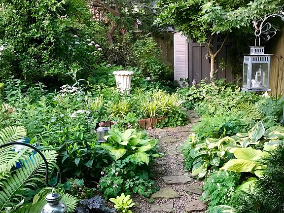 Garden Pathway with Shed