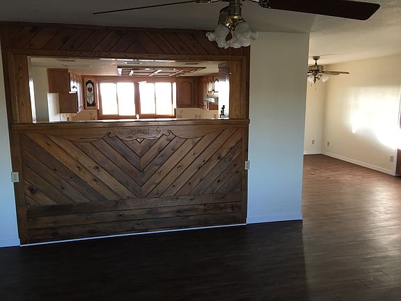 Living room and dining room