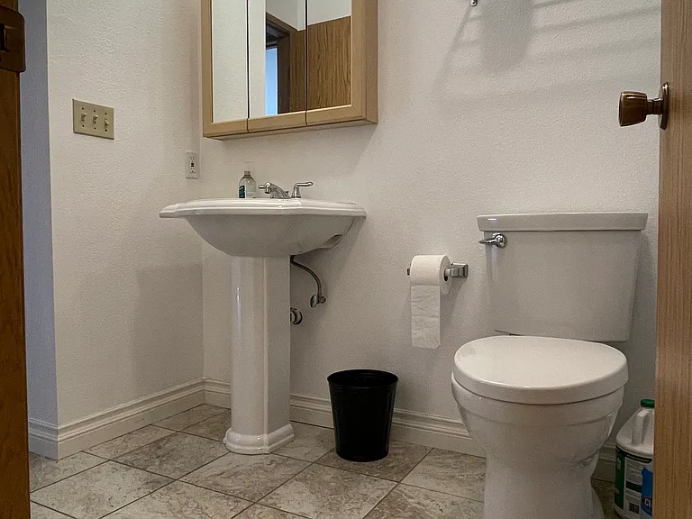 Bathroom from main bedroom door