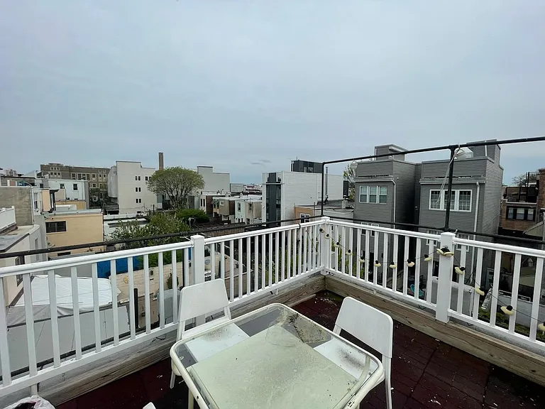 Deck, faces south. Photo is from 2024