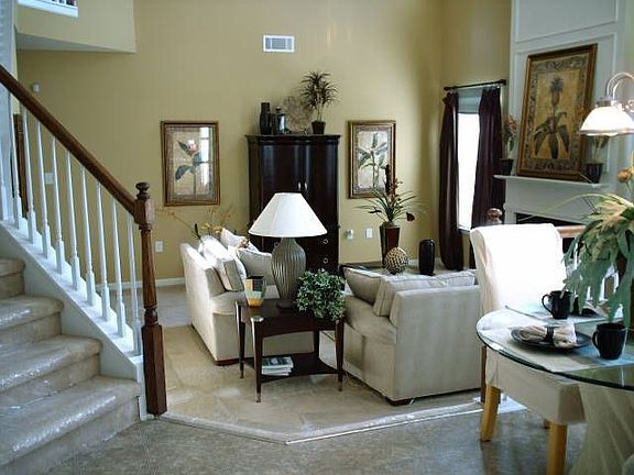 THE DECORATED MODEL-The Magnificent 2 story Sunken Family Room is standard.