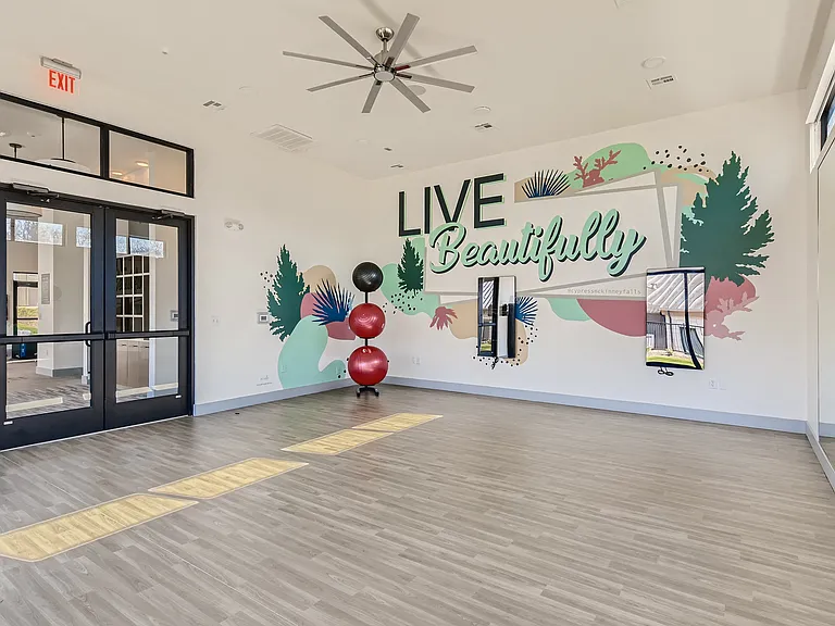 Premium fitness center with yoga studio