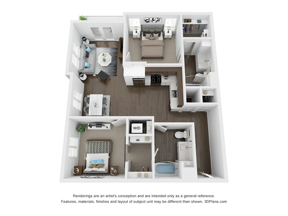 Floor plan B2 2X2