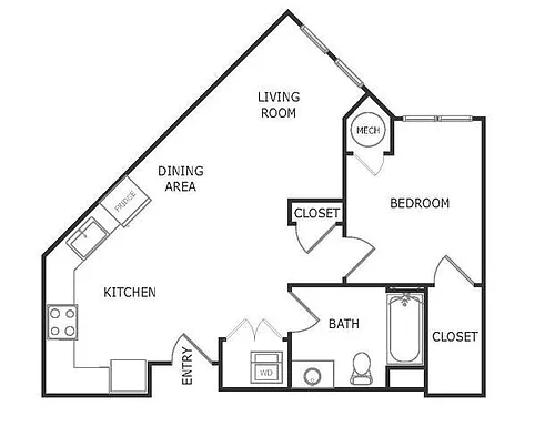 Floor plan Residence A1 Affordable