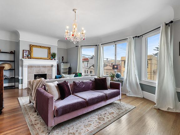 Fully furnished, light-filled Living Room.