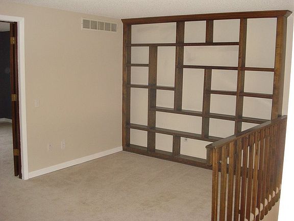 Loft with built-in bookcase