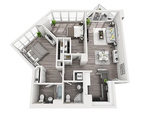 Floor plan Plan B2B