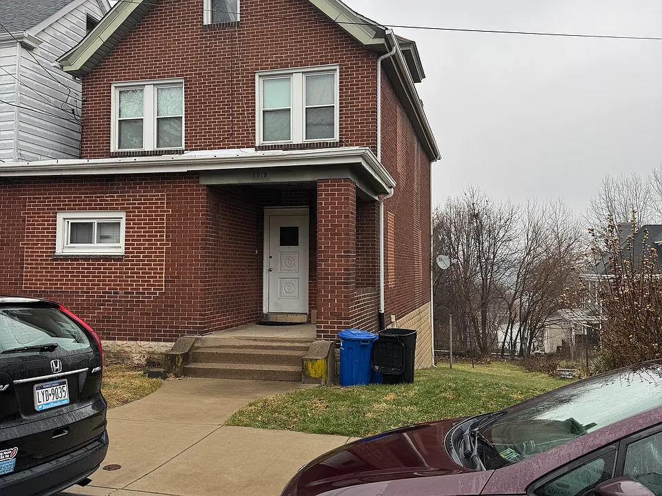 Flat with 3 steps to front door. Front porch to enjoy coffee and very large back yard for entertaining.