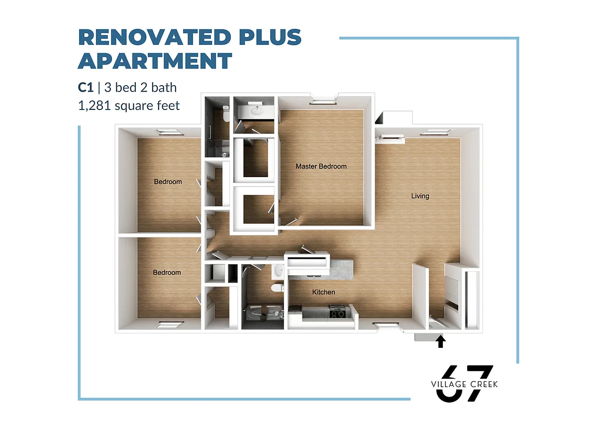 Floor plan C1 Renovated Plus