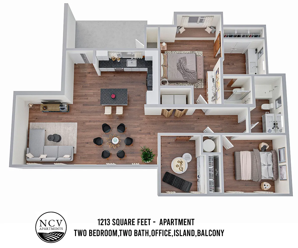 Floor plan 2 bedroom 2 bath