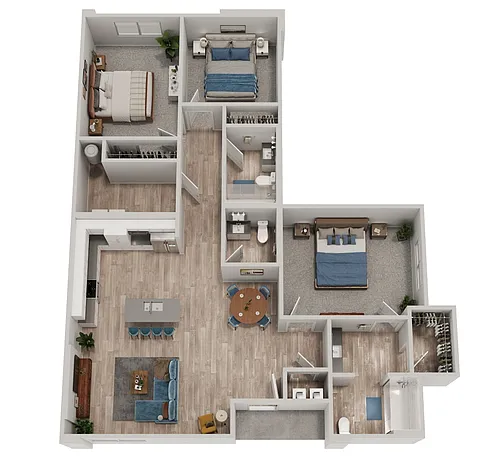 Floor plan 3 Bed/2.5 Bath