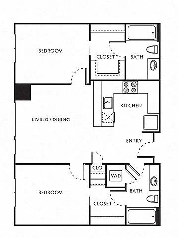 Floor plan 2J
