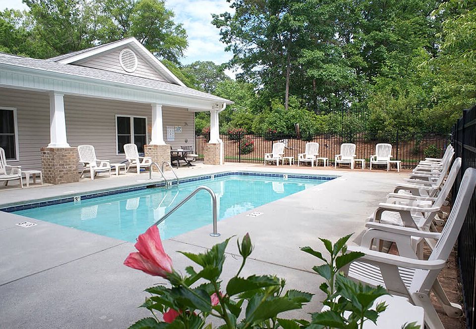 Beautiful swimming pool on property