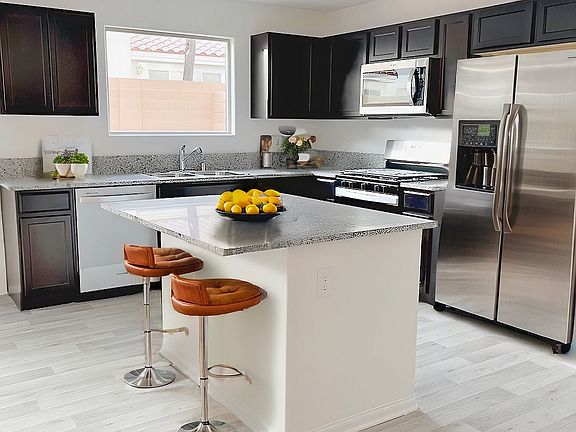 Virtually staged kitchen