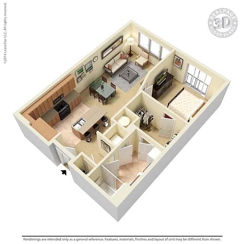 Floor plan A3 Saffron 749 sq ft