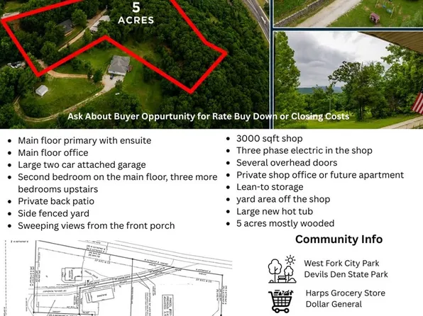 13582 S Highway 170, West Fork, AR 72774