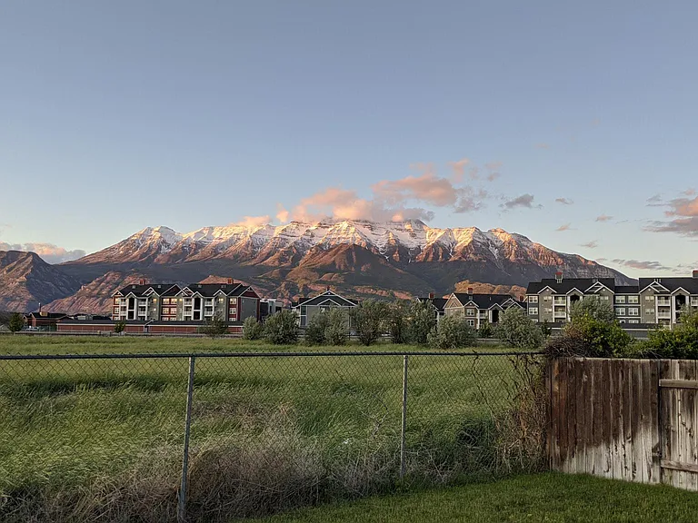 Backyard view of Mt. Timpanogos