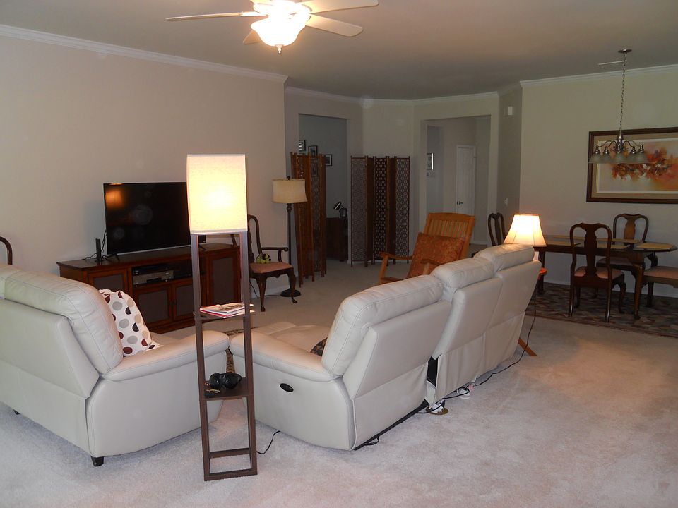 Living room and dining area 