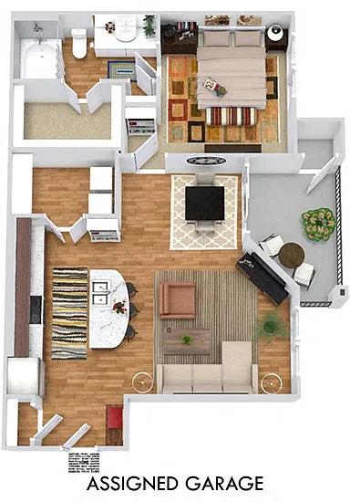 Floor plan The Longhorn with Assigned Garage