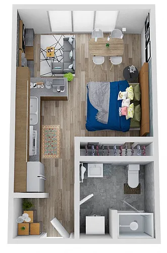Floor plan 1010: Studio A