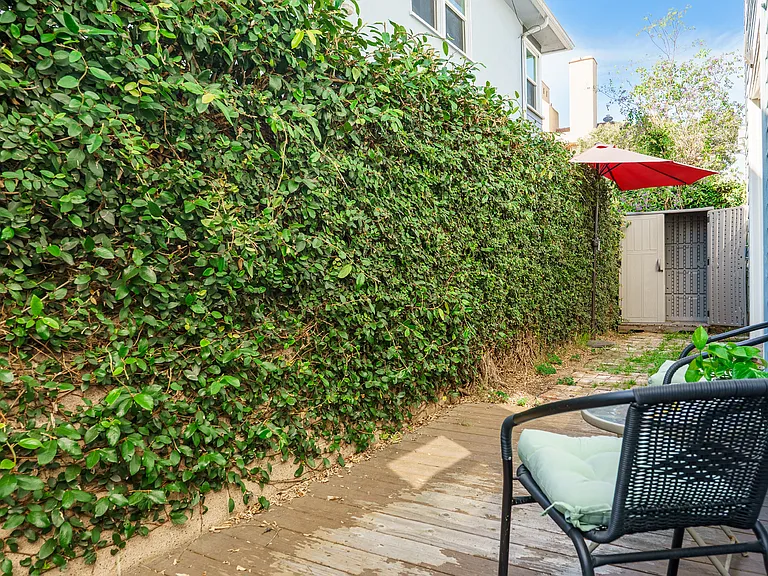 Private side yard