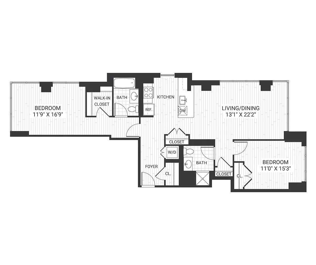 Floor plan B401 B8