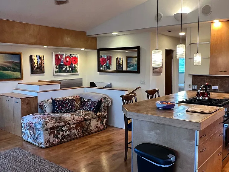 Kitchen and living area