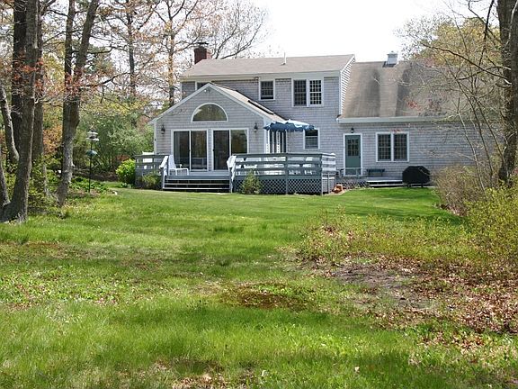 Back of home viewing from pond