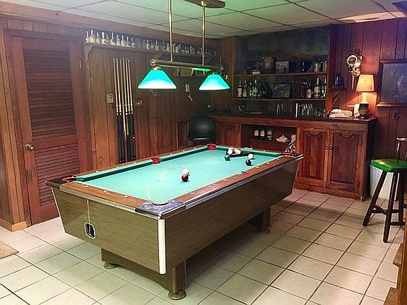 Downstairs game room before