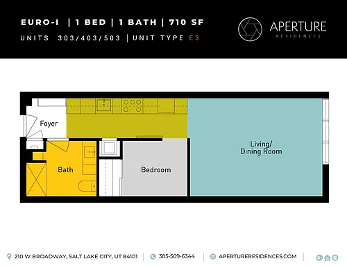 Floor plan 1x1 Euro-I