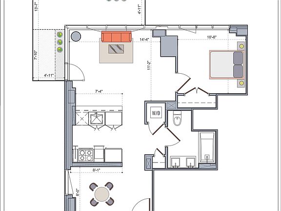 2nd image of 44-41 Purves St #1001A