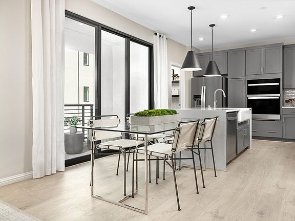 Kitchen open to balcony