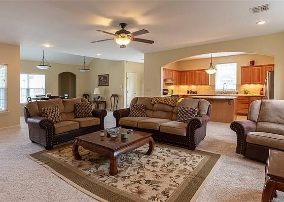 Great Room open to Dining & Kitchen