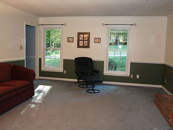 Living room windows on front