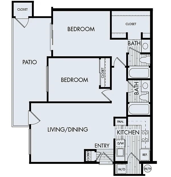 Floor plan Creekside Village Plan 2A