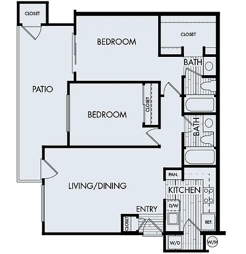 Floor plan Creekside Village Plan 2A