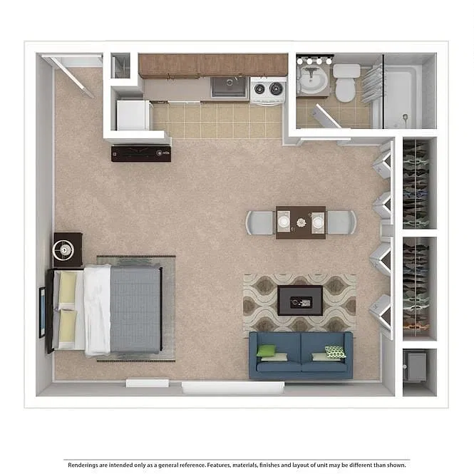 Floor plan Studio Cricklewood