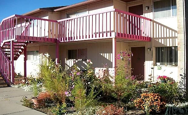 Balcony stairs and landscaping