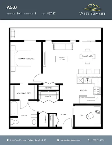 Floor plan Pender Island