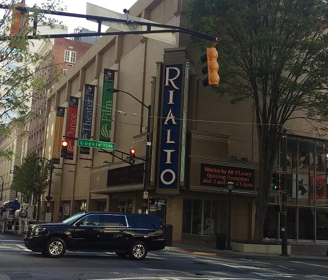 GSU's legendary Rialto Theater on Forsyth. Next to Theatrica