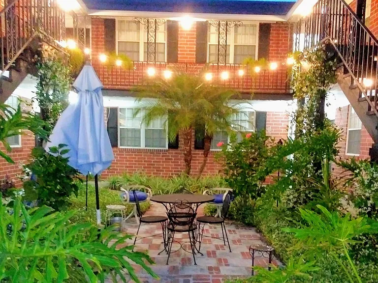 Gated courtyard